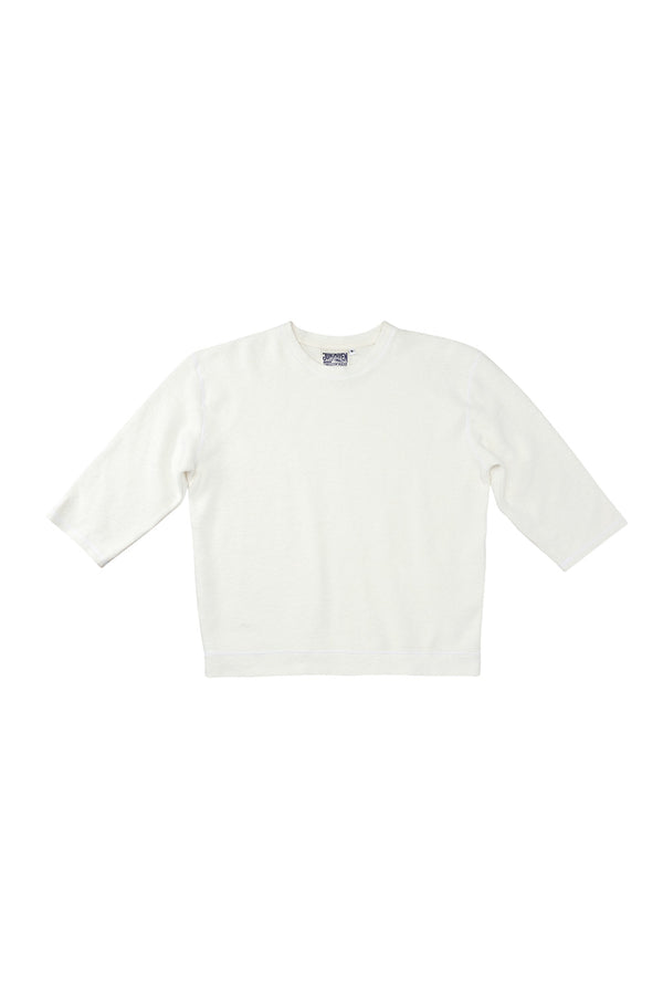 Heathered Duke 3/4 Sleeve Sherpa | Jungmaven Hemp Clothing & Accessories / Color: Washed White