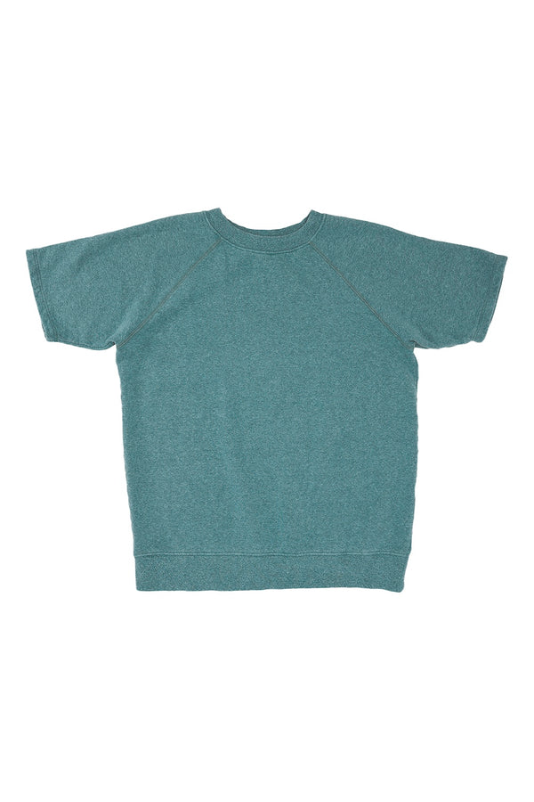 Heathered Magnuson Short Sleeve Raglan | Jungmaven Hemp Clothing & Accessories / Color: Deep Teal