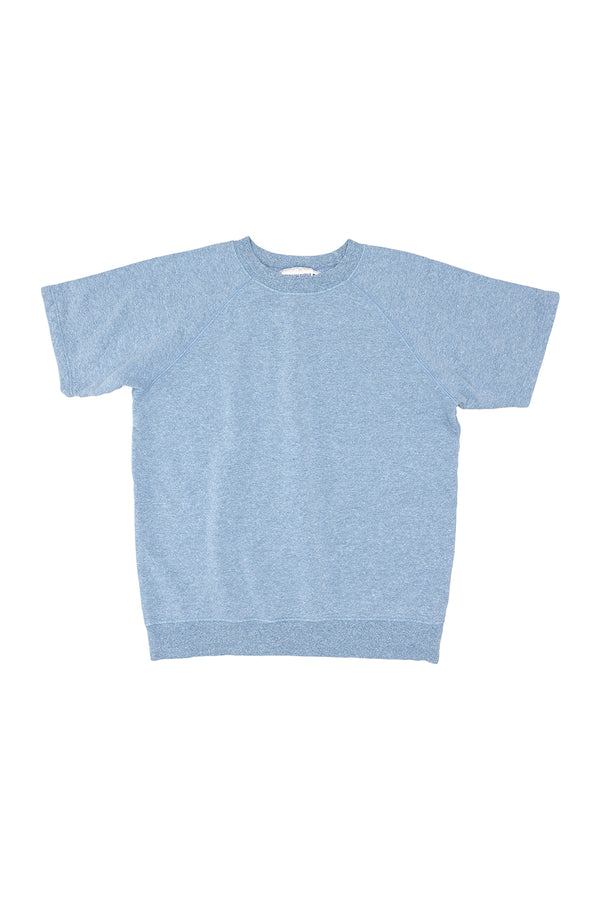 Heathered Magnuson Short Sleeve Raglan | Jungmaven Hemp Clothing & Accessories / Color: Blue Heaven