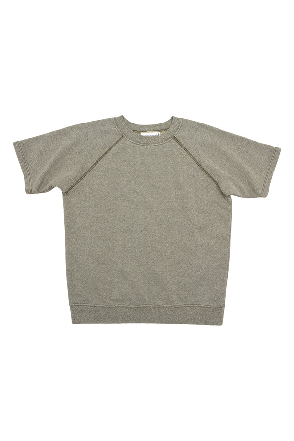Heathered Magnuson Short Sleeve Raglan | Jungmaven Hemp Clothing & Accessories / Color: Olive Green