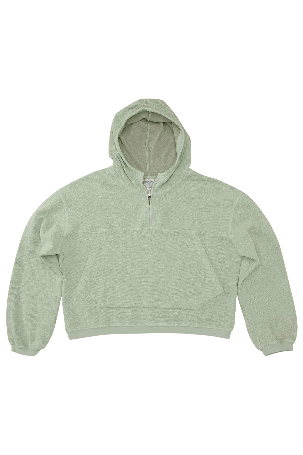 Heathered Osprey Cropped Sweatshirt | Jungmaven Hemp Clothing & Accessories / Color: Agave Green