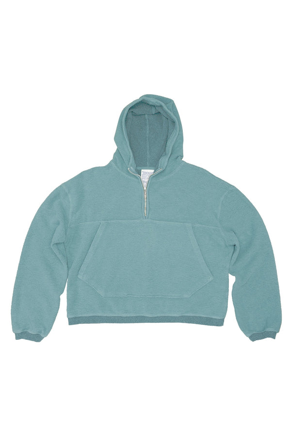 Heathered Osprey Cropped Sweatshirt | Jungmaven Hemp Clothing & Accessories / Color: Deep Teal