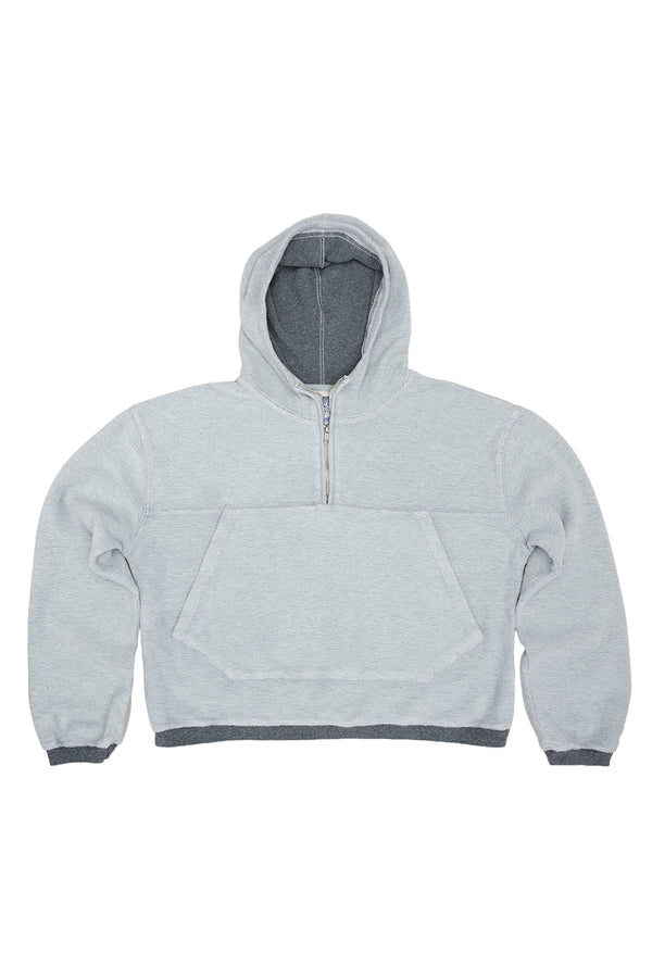 Heathered Osprey Cropped Sweatshirt | Jungmaven Hemp Clothing & Accessories / Color: Diesel Gray