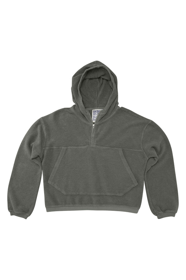 Heathered Osprey Cropped Sweatshirt | Jungmaven Hemp Clothing & Accessories / Color: Olive Green