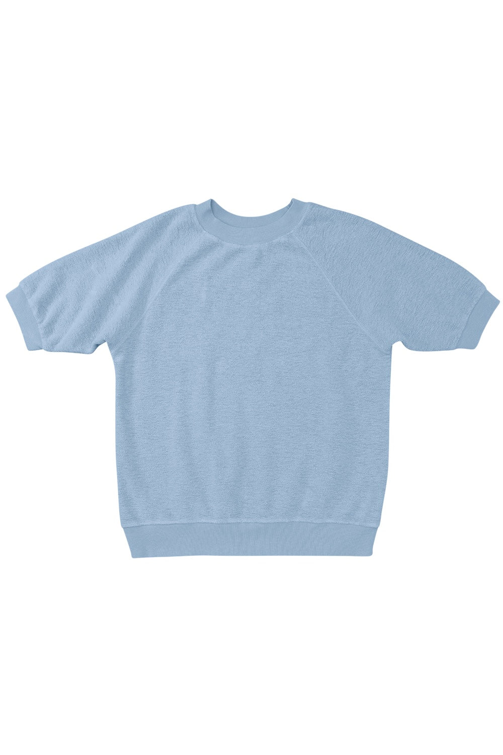 Heathered Short Sleeve Raglan Sherpa| Jungmaven Hemp Clothing & Accessories / Color: Coastal Blue