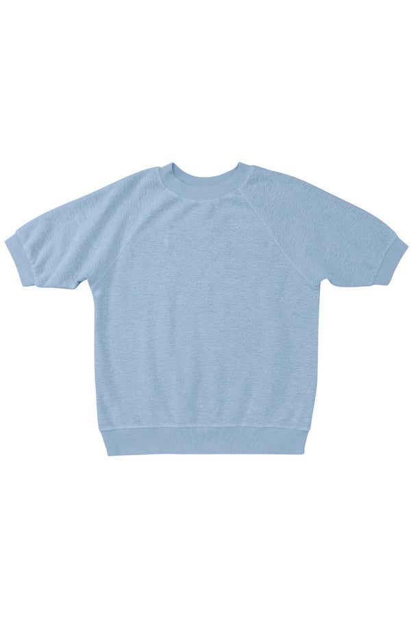 Heathered Short Sleeve Raglan Sherpa| Jungmaven Hemp Clothing & Accessories / Color: Coastal Blue