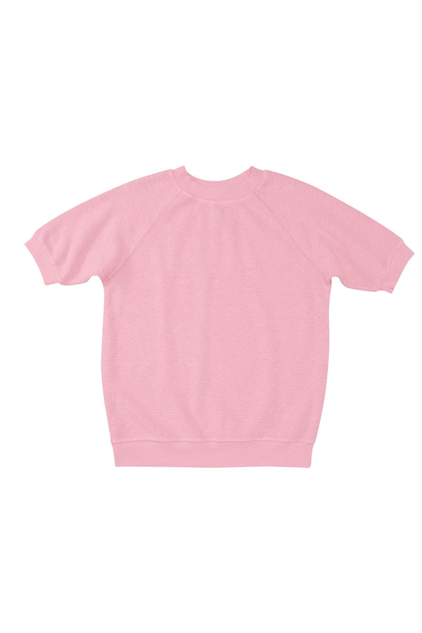 Heathered Short Sleeve Raglan Sherpa| Jungmaven Hemp Clothing & Accessories / Color: Sunset Coral