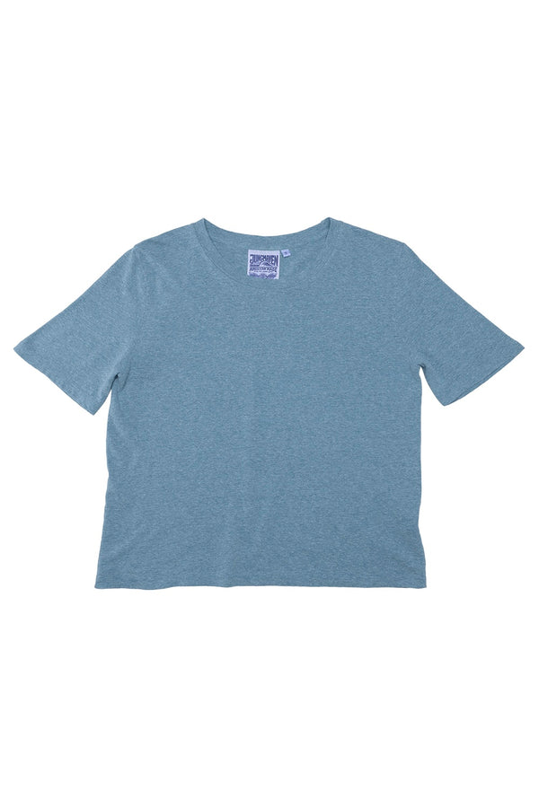 Heathered Silverlake Cropped Tee | Jungmaven Hemp Clothing & Accessories / Color: Blue Heaven