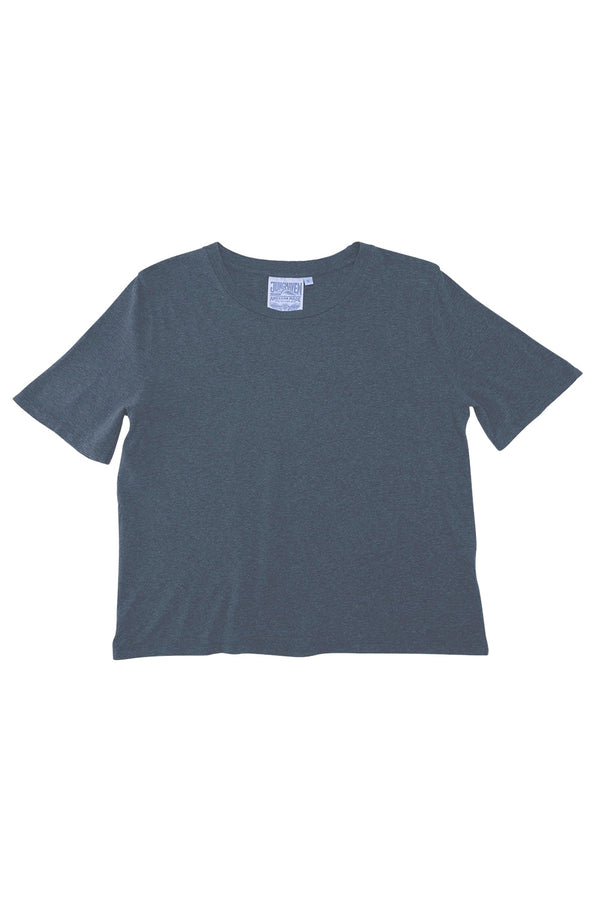 Heathered Silverlake Cropped Tee | Jungmaven Hemp Clothing & Accessories / Color: Navy
