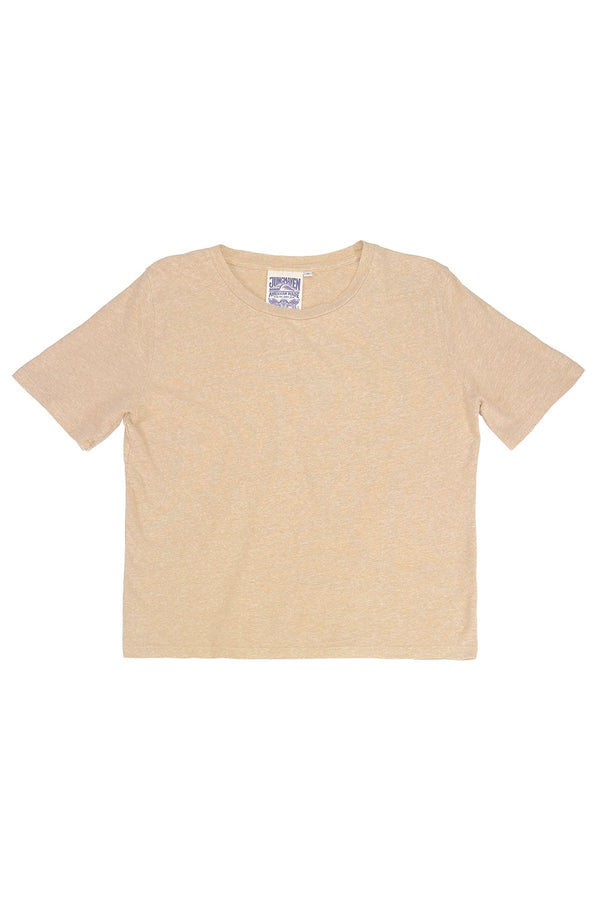 Heathered Silverlake Cropped Tee | Jungmaven Hemp Clothing & Accessories / Color: Oat Milk