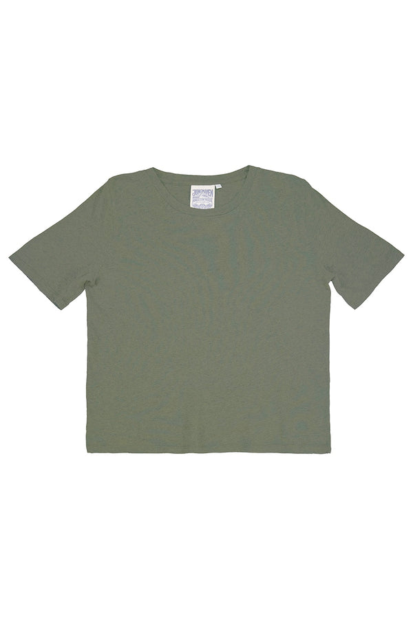 Heathered Silverlake Cropped Tee | Jungmaven Hemp Clothing & Accessories / Color: Olive Green