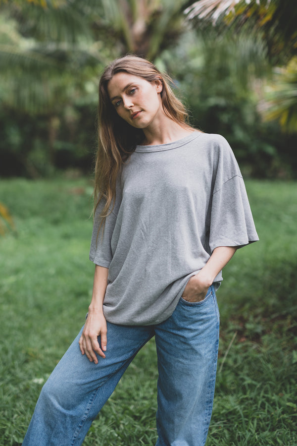 Heathered Vernon Oversized Tee | Jungmaven Hemp Clothing & Accessories / Color: