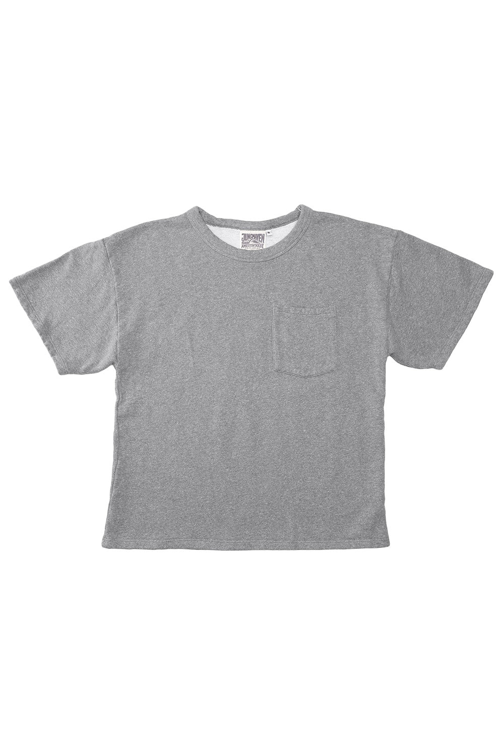 Heathered Baseline Pocket Fleece | Jungmaven Hemp Clothing & Accessories / Color: Athletic Gray
