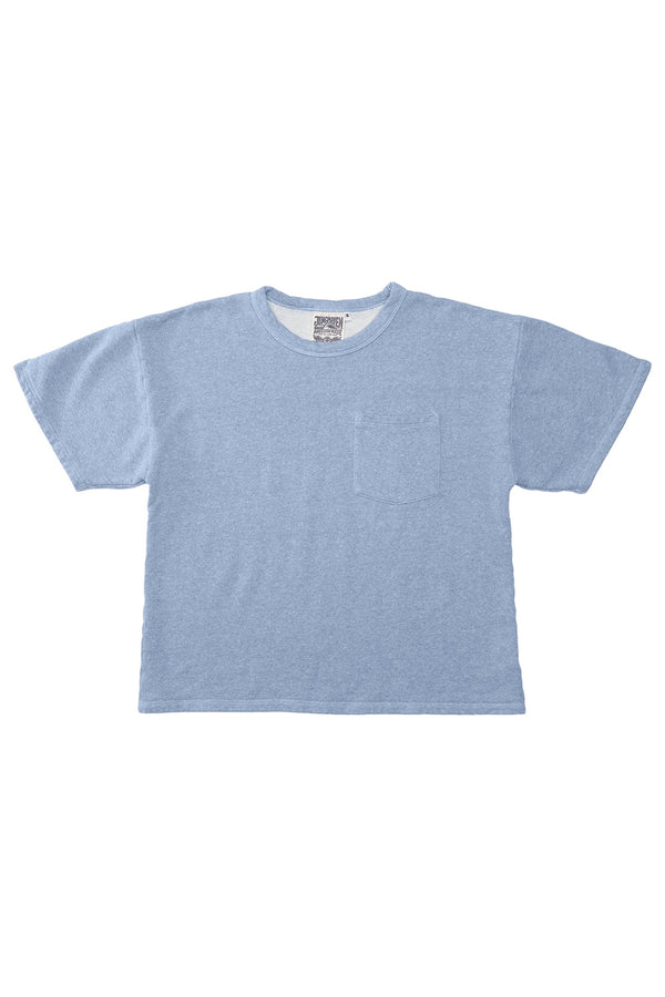 Heathered Baseline Pocket Fleece | Jungmaven Hemp Clothing & Accessories / Color: Coastal Blue