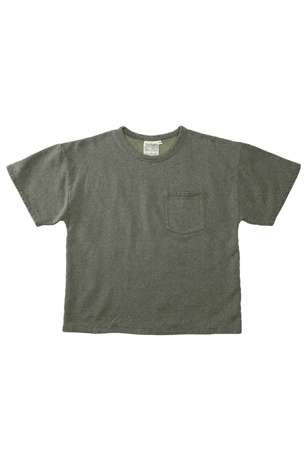 Heathered Baseline Pocket Fleece | Jungmaven Hemp Clothing & Accessories / Color: Olive Green