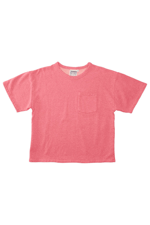 Heathered Baseline Pocket Fleece | Jungmaven Hemp Clothing & Accessories / Color: Sunset Coral