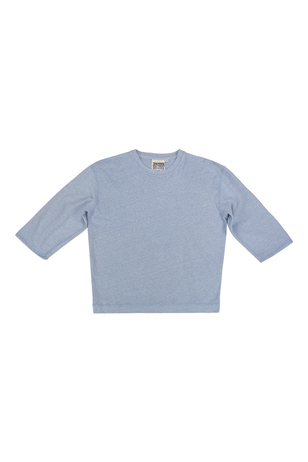 Heathered Cardiff 3/4 Sleeve Tee | Jungmaven Hemp Clothing & Accessories / Color:Coastal Blue