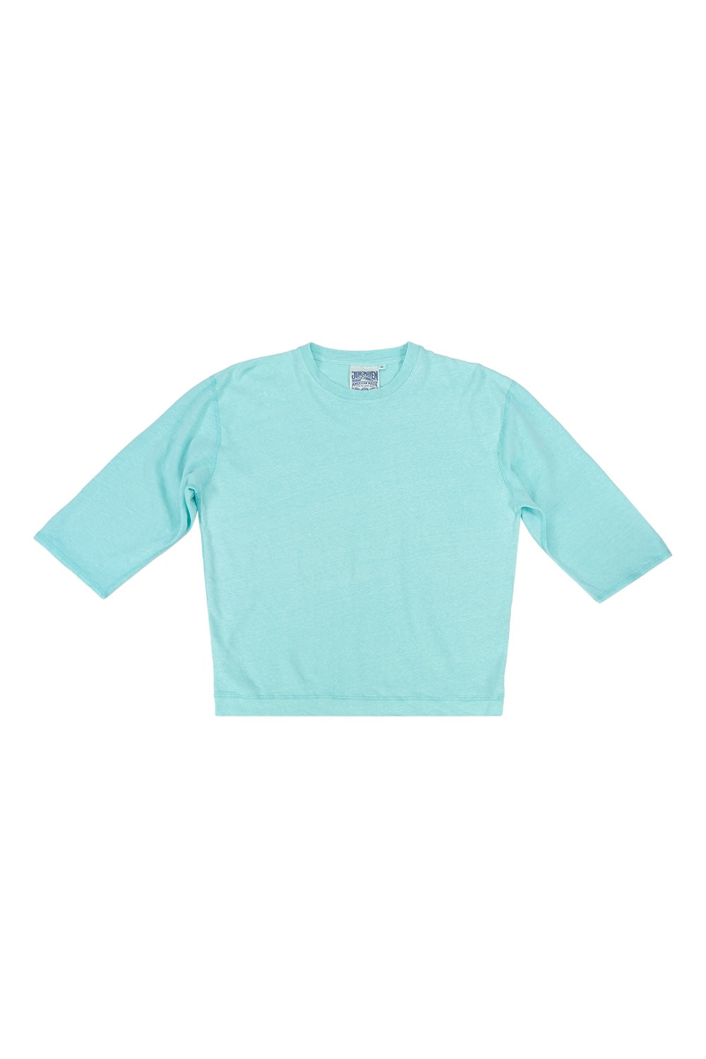 Heathered Cardiff 3/4 Sleeve Tee | Jungmaven Hemp Clothing & Accessories / Color: Oasis Blue