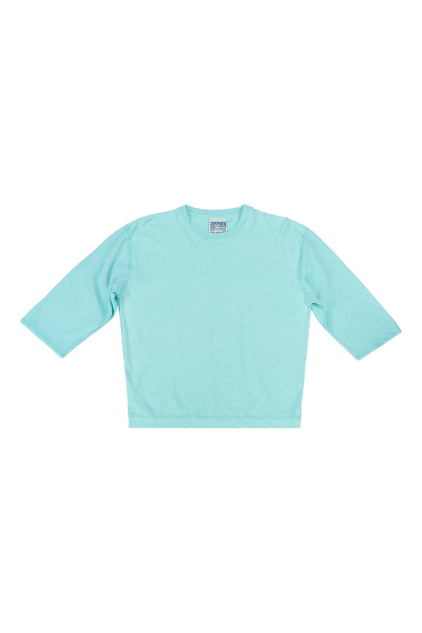 Heathered Cardiff 3/4 Sleeve Tee | Jungmaven Hemp Clothing & Accessories / Color: Oasis Blue