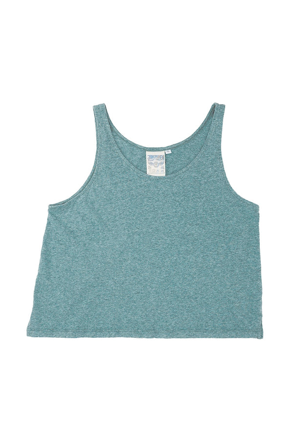 Heathered Cropped Tank | Jungmaven Hemp Clothing & Accessories / Color: Deep Teal
