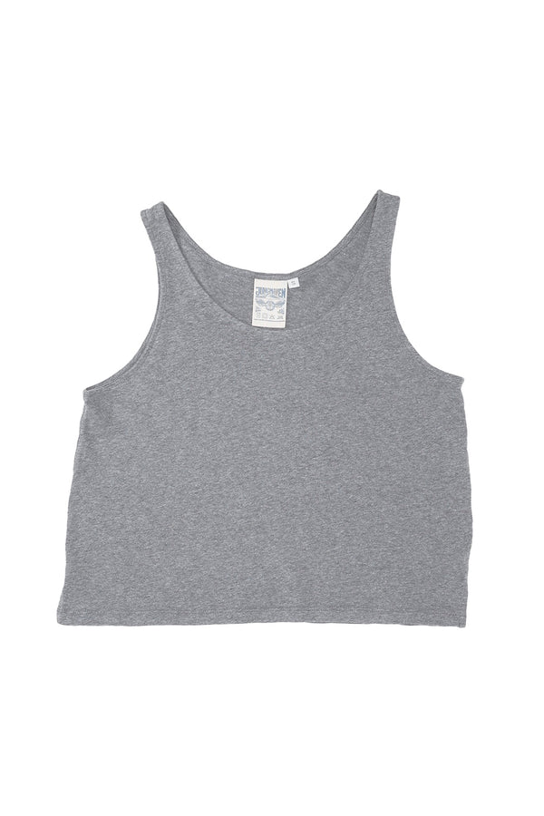 Heathered Cropped Tank | Jungmaven Hemp Clothing & Accessories / Color: Diesel Gray