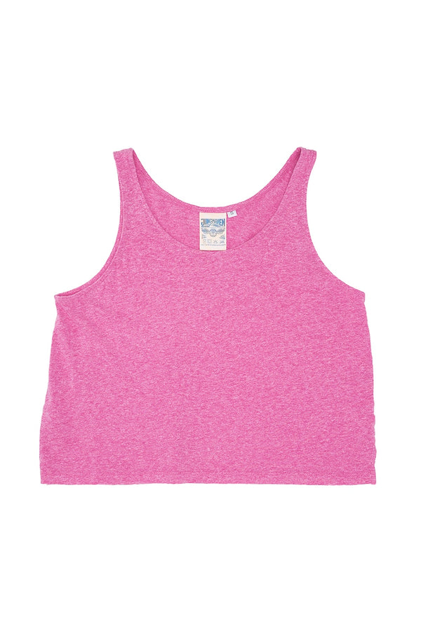 Heathered Cropped Tank | Jungmaven Hemp Clothing & Accessories / Color: Electric Fuchsia