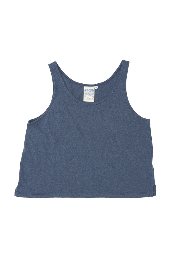 Heathered Cropped Tank | Jungmaven Hemp Clothing & Accessories / Color: Navy