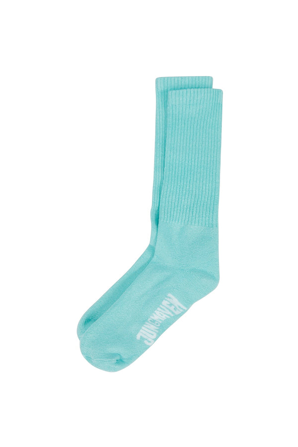 Hemp Crew Socks | Jungmaven Hemp Clothing & Accessories / Color: Oasis Blue