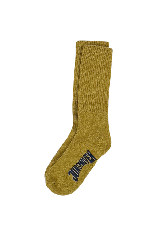 Hemp Wool Crew Socks | Jungmaven Hemp Clothing & Accessories / Color: Citrine Yellow