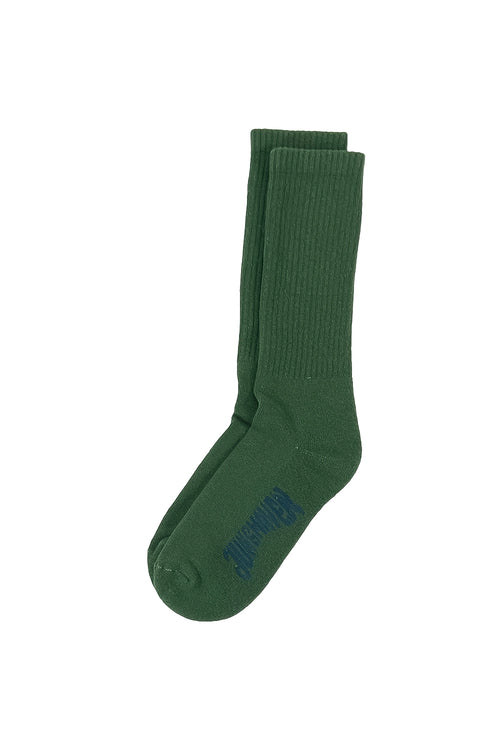 Hemp Wool Crew Socks | Jungmaven Hemp Clothing & Accessories / Color: Hunter Green 