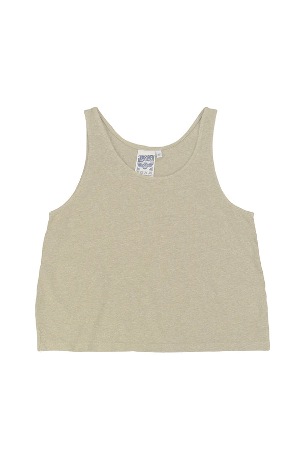 Heathered Cropped Tank | Jungmaven Hemp Clothing & Accessories / Color: Desert Khaki