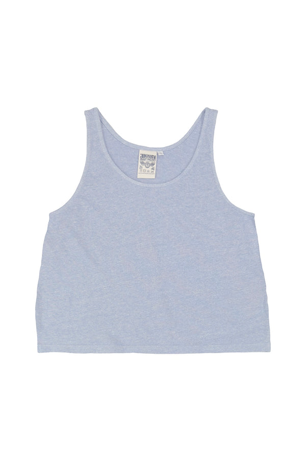 Heathered Cropped Tank | Jungmaven Hemp Clothing & Accessories / Color: Coastal Blue