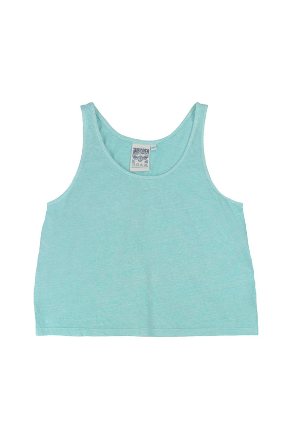 Heathered Cropped Tank | Jungmaven Hemp Clothing & Accessories / Color: Oasis Blue