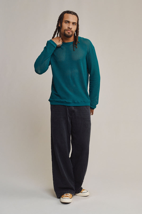 Incline Mesh Long Sleeve Tee | Jungmaven Hemp Clothing & Accessories / Color: