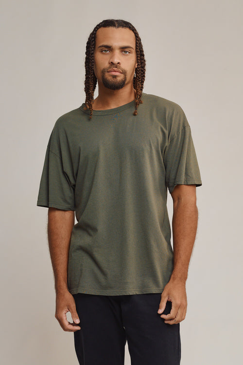 Index Tee | Jungmaven Hemp Clothing & Accessories / model_desc: Davon is 6'0