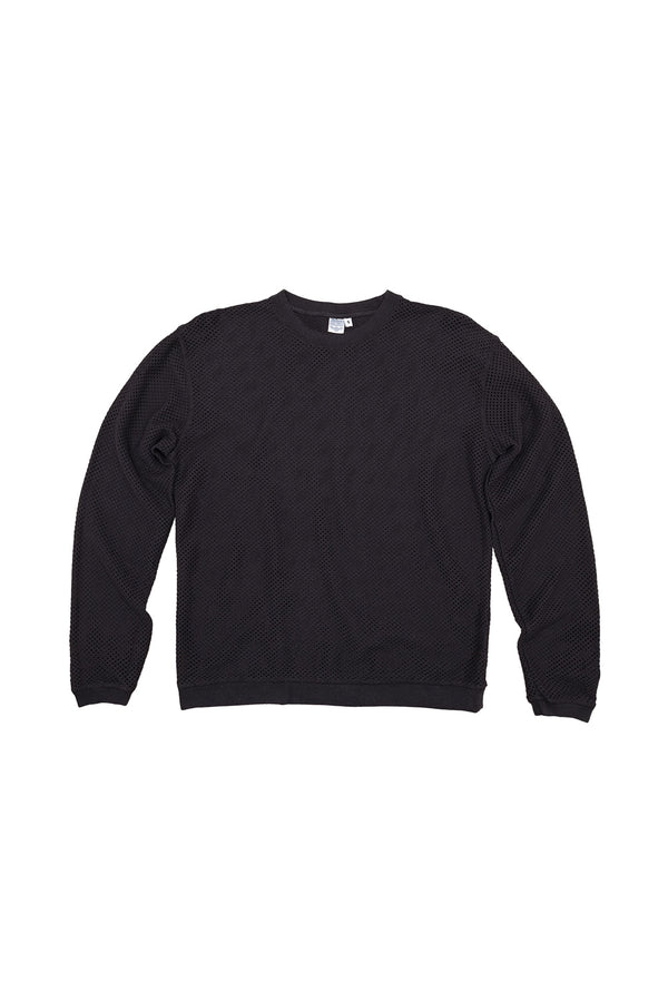 Incline Mesh Long Sleeve Tee | Jungmaven Hemp Clothing & Accessories / Color: Black