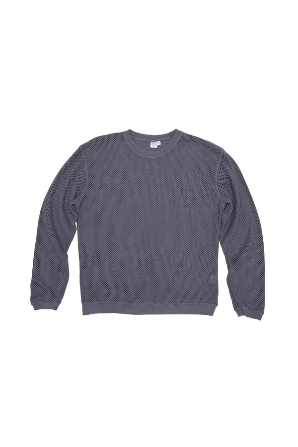 Incline Mesh Long Sleeve Tee | Jungmaven Hemp Clothing & Accessories / Color: Diesel Gray