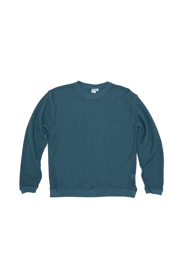 Incline Mesh Long Sleeve Tee | Jungmaven Hemp Clothing & Accessories / Color: Deep Teal