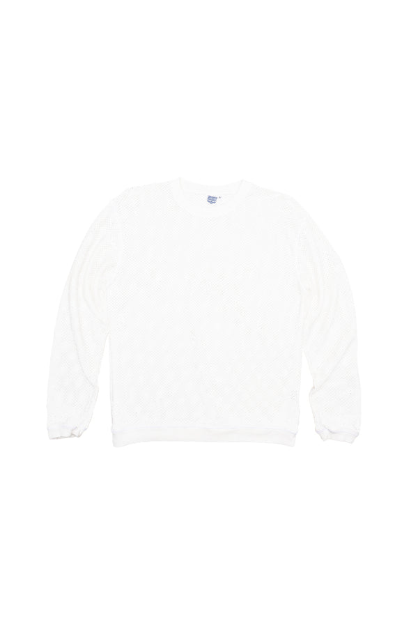 Incline Mesh Long Sleeve Tee | Jungmaven Hemp Clothing & Accessories / Color: Washed White