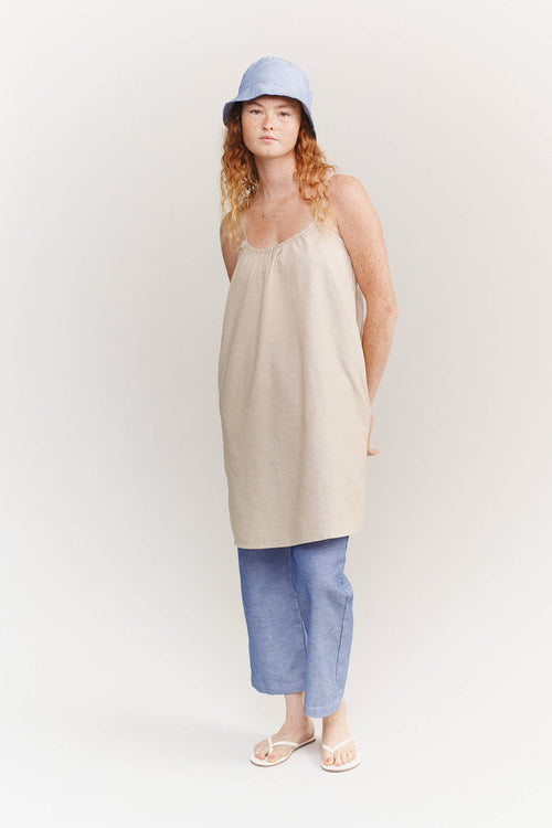 Sundance Slip Dress - Sale Colors | Jungmaven Hemp Clothing & Accessories / model_desc: Sydney is 5’8” wearing S