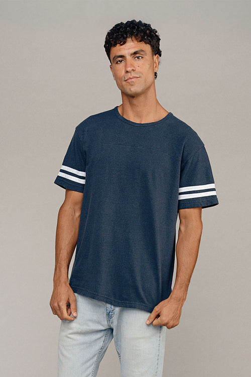 Varsity Tee | Jungmaven Hemp Clothing & Accessories / model_desc: Shen is 6’3” wearing L