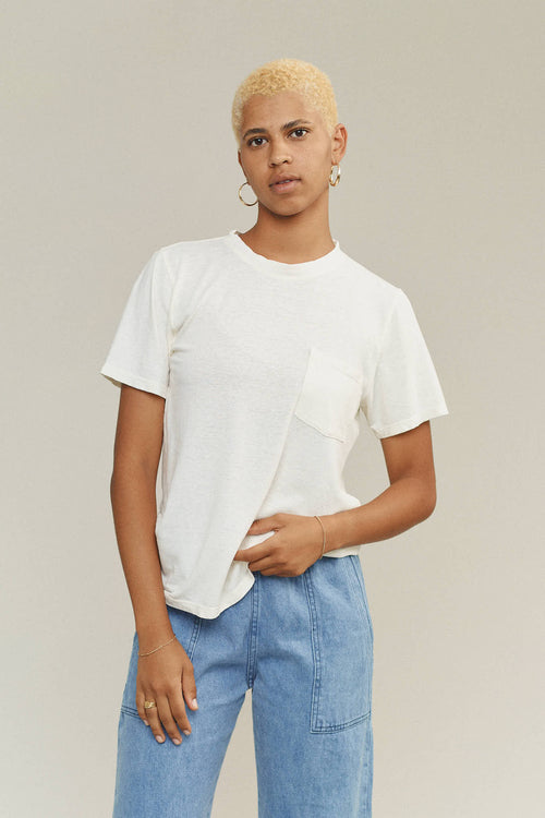 Jung Pocket Tee | Jungmaven Hemp Clothing & Accessories / model_desc: Naya is 5β9β wearing XS