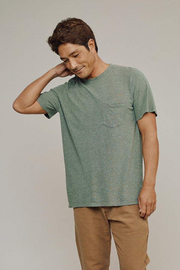 Heathered Jung Pocket Tee | Jungmaven Hemp Clothing & Accessories / Color: