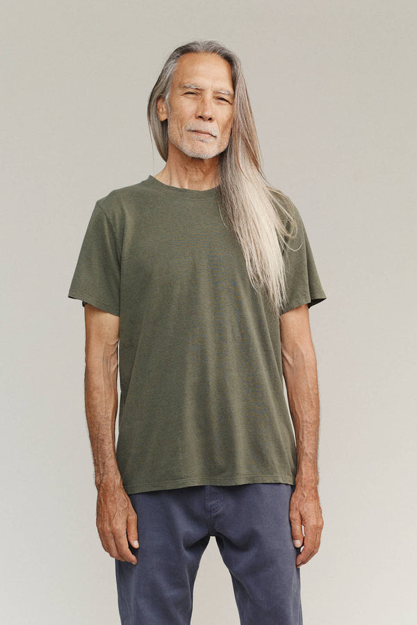Jung Tee | Jungmaven Hemp Clothing & Accessories / model_desc: Martial is 6’2” wearing L