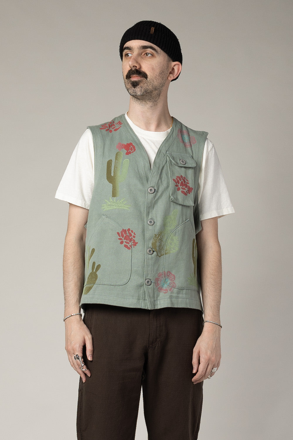Desert Floral Falcon Vest | Jungmaven Hemp Clothing & Accessories