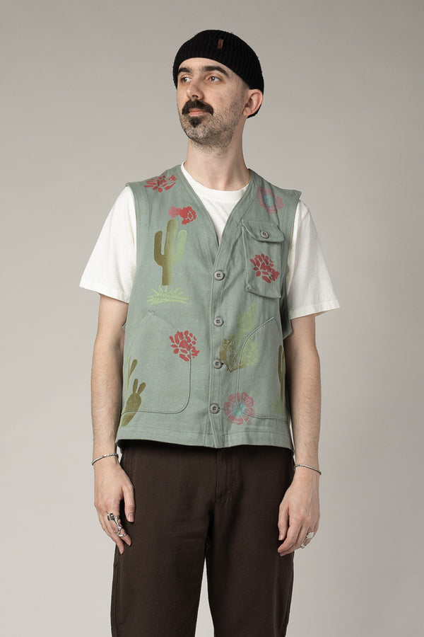 Desert Floral Falcon Vest | Jungmaven Hemp Clothing & Accessories / Color: