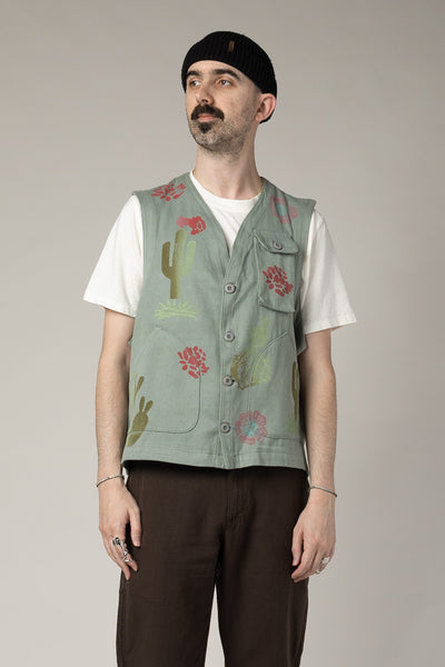 Desert Floral Falcon Vest | Jungmaven Hemp Clothing & Accessories