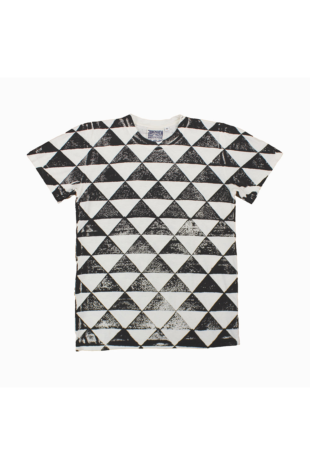 Triangles Jung Tee | Jungmaven Hemp Clothing & Accessories / Color: Washed White