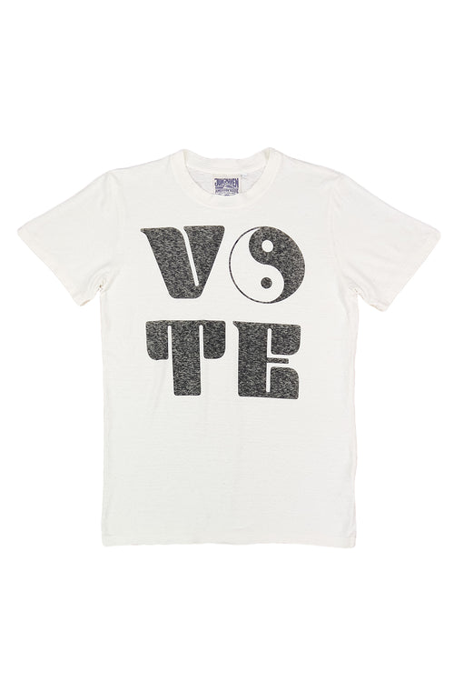 Vote Balance Jung Tee | Jungmaven Hemp Clothing & Accessories / Color: Washed White