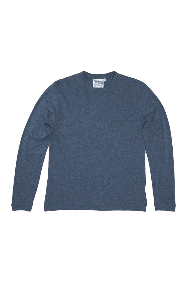 Heathered Jung Long Sleeve Tee | Jungmaven Hemp Clothing & Accessories / Color: Deep Indigo